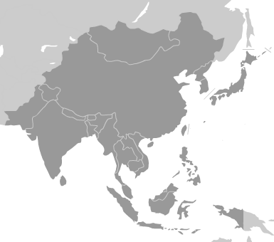 アジア全域地図