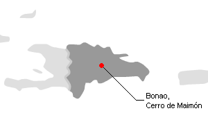 ドミニカ共和国の主要鉱山地図