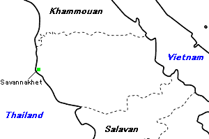 Savannakhet Province（サワンナケート県）の地図