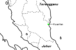Pahang（パハン州）の地図