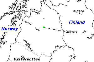 Norrbotten County（ノールボッテン県）の地図