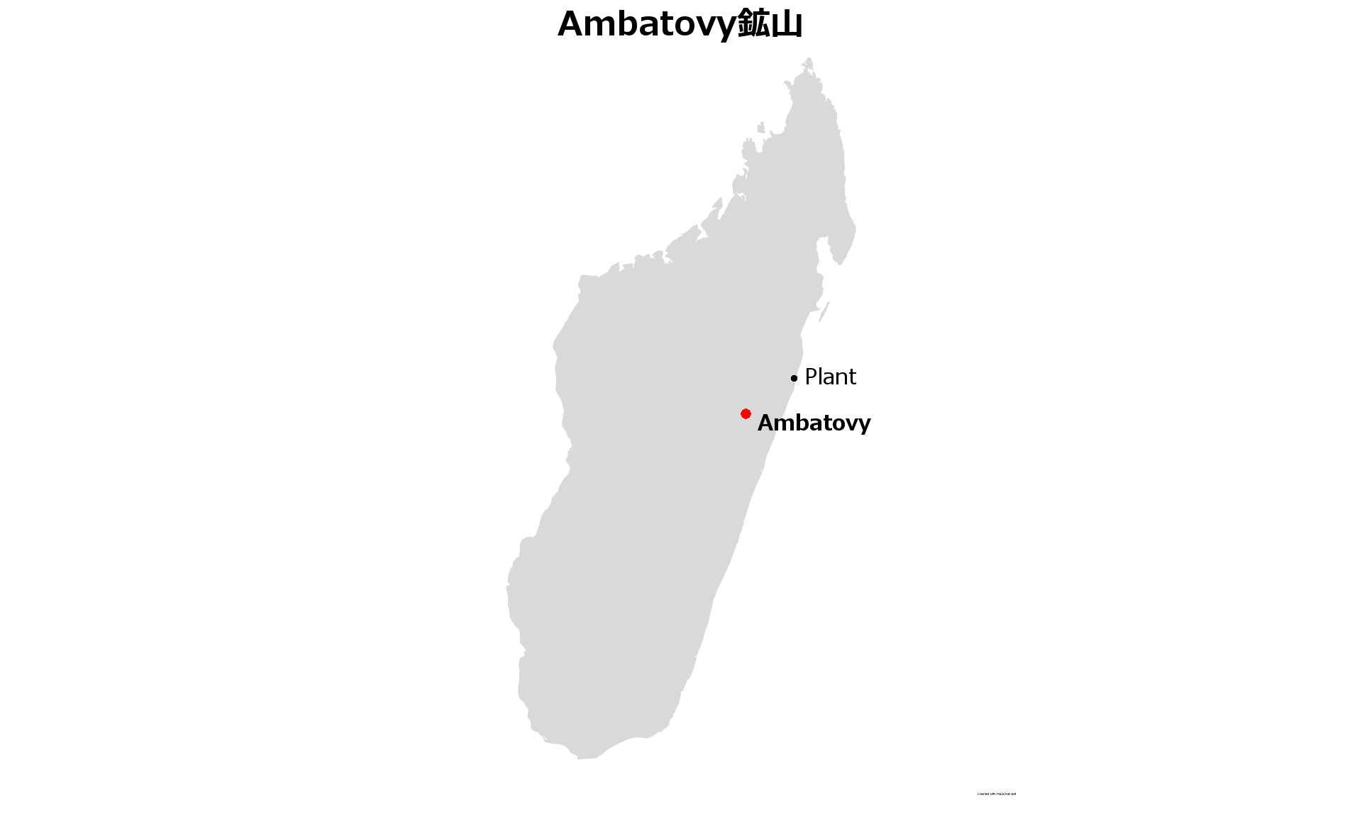 Ambatovy鉱山地図