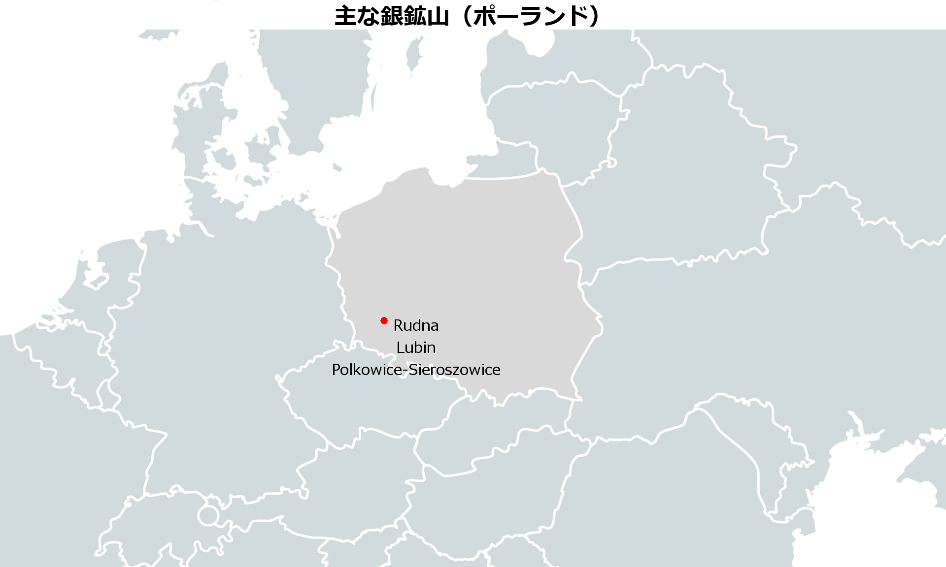 ポーランド銀鉱山地図