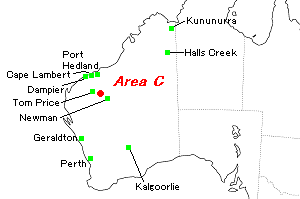 Area C鉄鉱山周辺地図