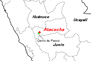 Atacocha鉱山周辺地図