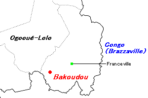 Bakoudou金プロジェクト周辺地図