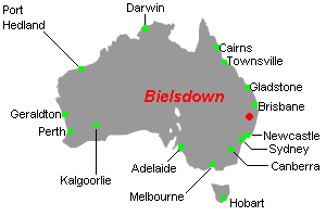 Bielsdownアンチモンプロジェクト周辺地図