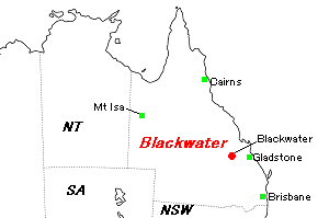 Blackwater（ブラックウォーター）鉱山周辺地図