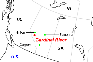 Cardinal River（カーディナル・リバー）エリア周辺地図