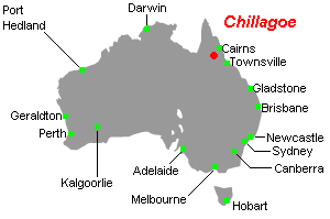 Chillagoeウランプロジェクト周辺地図