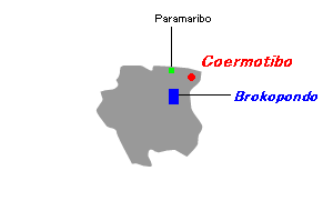 Coermotiboボーキサイト鉱山周辺地図