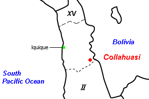 Collahuasi（コジャワシ）銅・モリブデン鉱山周辺地図