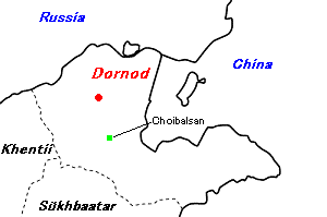 Dornod（ドルノド）プロジェクト周辺地図