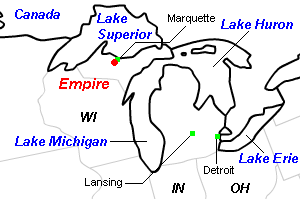 Empire（エンパイア）鉄鉱山周辺地図