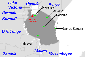 Geita金鉱山周辺地図