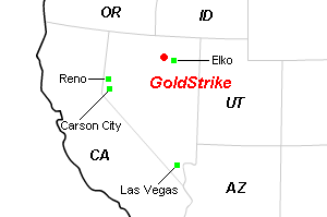 Goldstrike（ゴールドストライク）エリア周辺地図