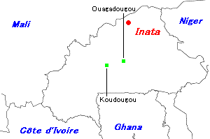 Inata金鉱山周辺地図