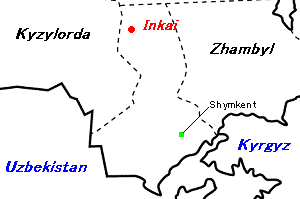 Inkai鉱山周辺地図