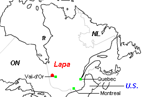 Lapa金鉱山周辺地図