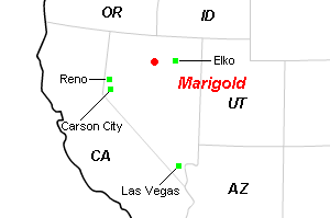 Marigold（マリゴールド）金鉱山周辺地図