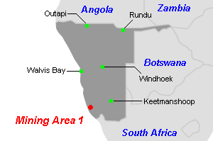 Mining Area 1（マイニング・エリア1）ダイヤモンド鉱山周辺地図