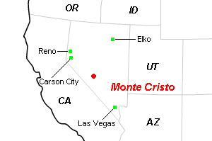 Monte Cristo金・銀プロジェクト周辺地図