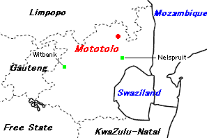 Mototolo PGM鉱山周辺地図