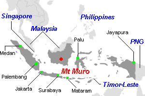 Mt Muro金鉱山周辺地図