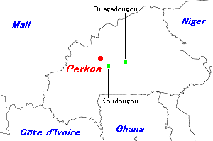 Perkoa亜鉛プロジェクト周辺地図