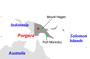 Porgera金鉱山周辺地図