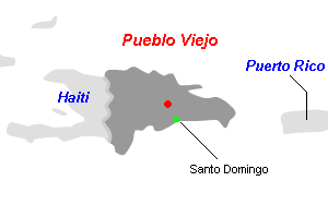 Pueblo Viejo金プロジェクト周辺地図