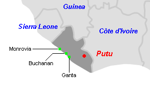 Putu鉄鉱石プロジェクト周辺地図