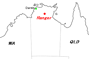 Ranger（レンジャー）鉱山周辺地図