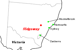 Ridgeway（リッジウェー）金鉱山周辺地図