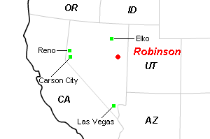 Robinson（ロビンソン）鉱山周辺地図