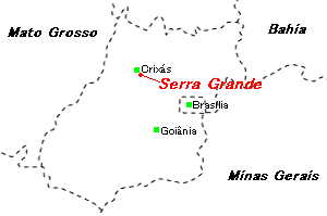 Serra Grande（セーラ・グランデ）鉱山周辺地図