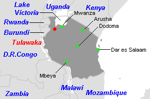 Tulawaka金鉱山周辺地図