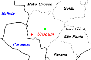 Urucum（ウルクム）鉄鉱山周辺地図