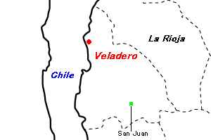 Veladero金鉱山周辺地図