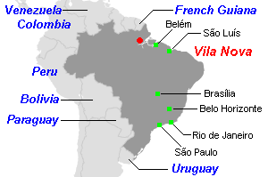 Vila Nova鉄鉱石プロジェクト周辺地図