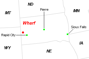 Wharf金鉱山周辺地図