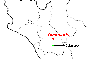 Yanacocha（ヤナコチャ）金鉱山周辺地図